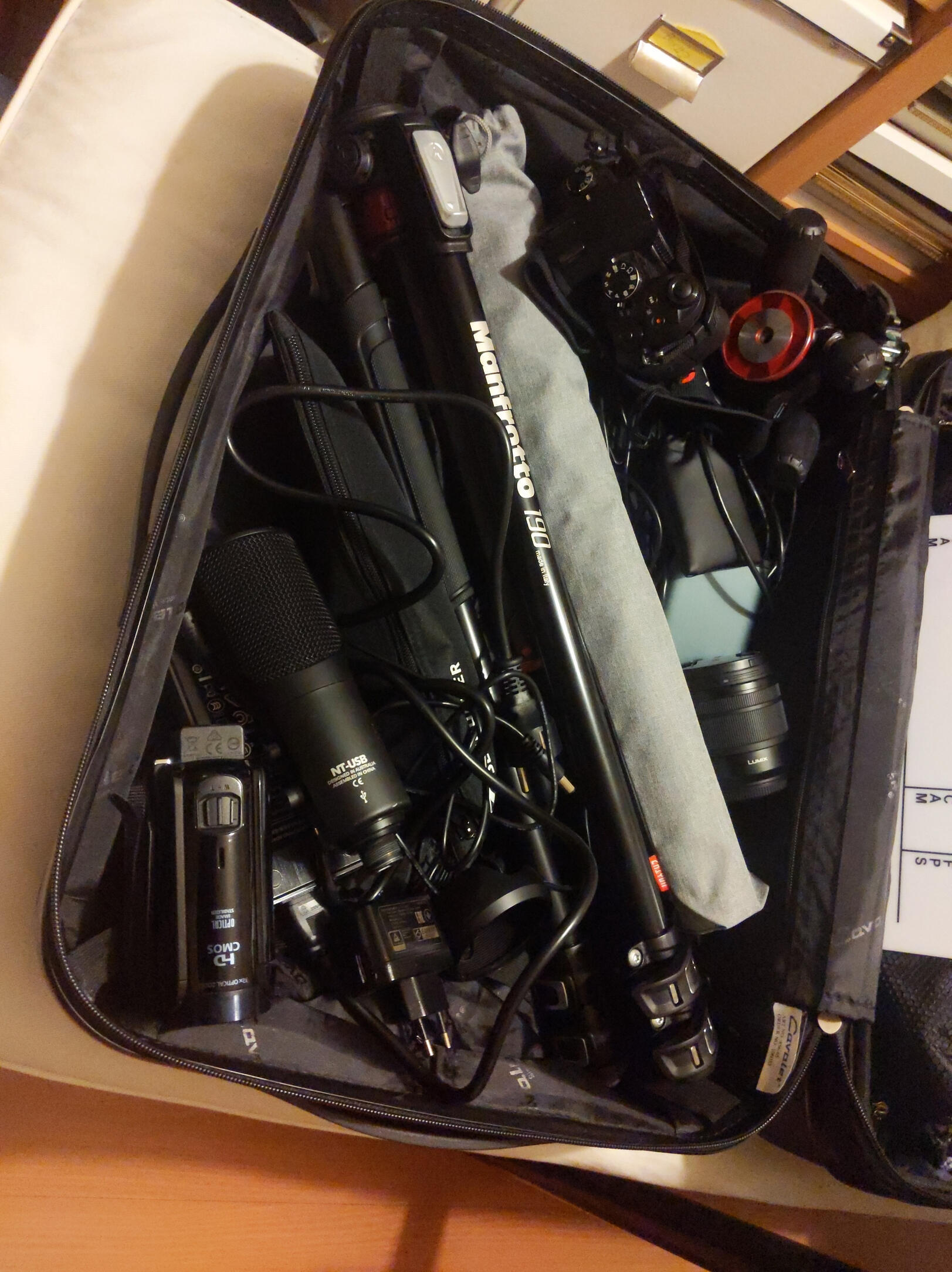 Packningen som togs med till Skåne