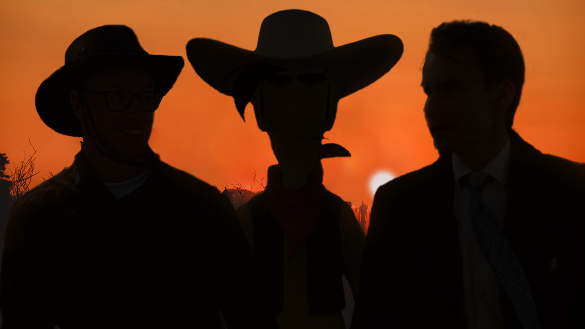 Tre 26-åringar leker Cowboys i Roblox Tre 26-åringar leker Cowboys i Roblox